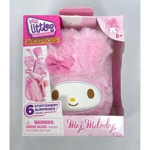 Real Littles Hello Kitty Pink My Melody Backpack 6 Surprises Toy Fluffy